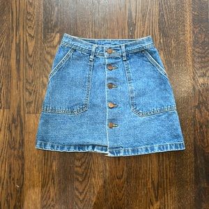 Button up Jean skirt